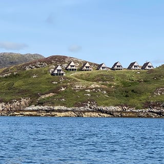 Kylesku Lodges from the loch-2